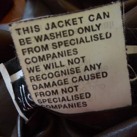 Vera Pelle Shasa Brown Reversible Genuine Leather Suede Jacket S Made in Italy - Picture 15 of 16